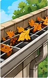 Gutter cleaning illustration