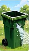 Trash Bin Cleaning illustration