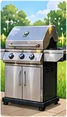 BBQ Grill Cleaning illustration