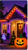 Halloween Light Installation illustration