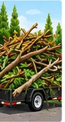Yard Waste & Storm Debris Removal illustration